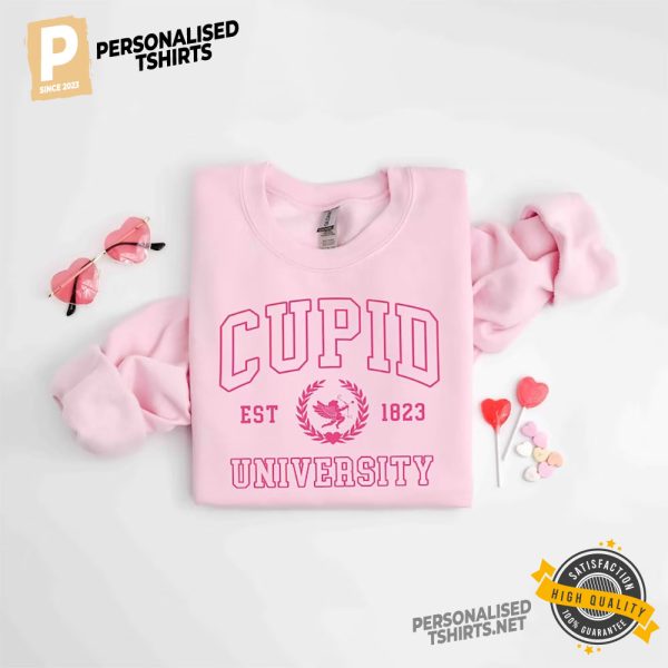 Cupid University Cute Valentine's Day Shirt, Funny College T shirt 2