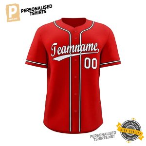 Custom Baseball Button Down Jersey, personalized baseball jerseys
