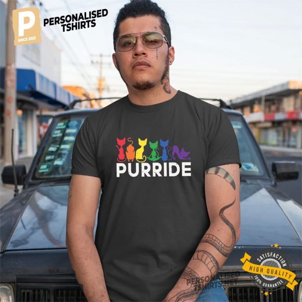 Purride Cat LGBT Flag Shirt, Gay Pride Shirt