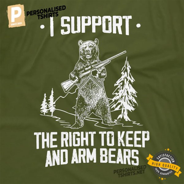 Second Amendment Right to Keep and Arm Bears T shirt 2