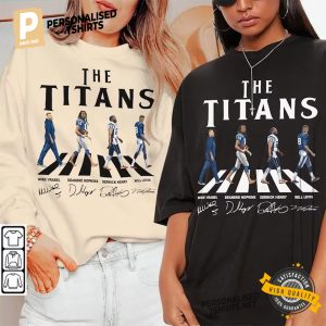The Titans Walking Abbey Road Signatures Retro Football Shirt