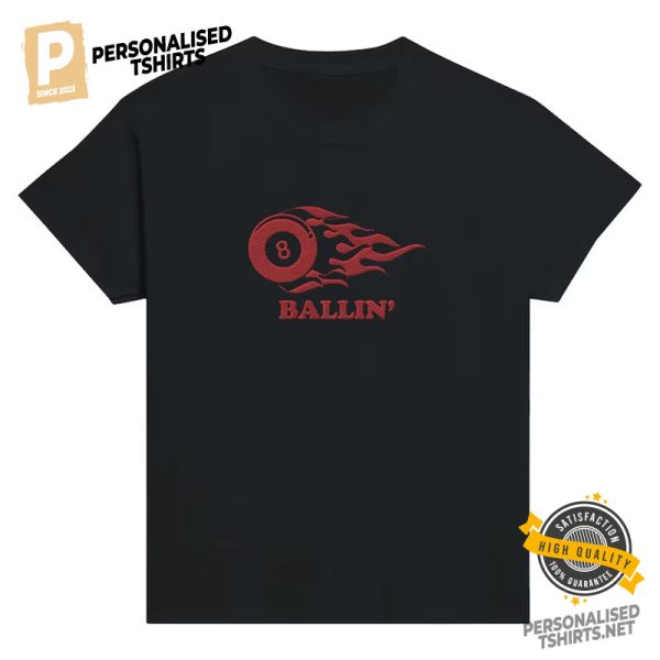Ballin Lucky Ball 8 billiard shirt 1