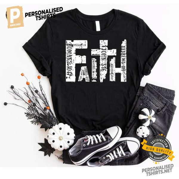 Faith From Bible Verses Design Jesus Christ Comfort Colors T Shirt 1