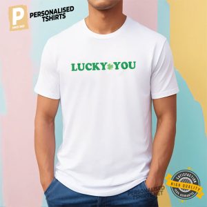 Lucky You Shamrock Graphic T Shirt 2