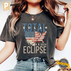 America Total Solar Eclipse 2024 Vintage Comfort Colors Shirt