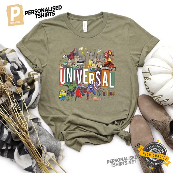 Disney Universal Studios Family Trip Comfort Colors Shirt 3