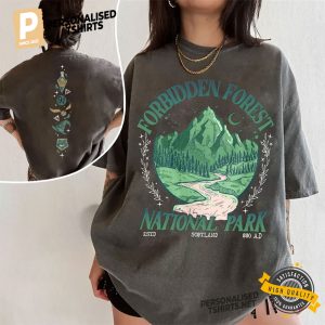 Forbidden Forest National Park Wizard harry porter hogwarts Comfort Colors Shirt 2
