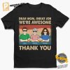 Personalized Name We're Awesome Thank You Funny Family Shirt 2
