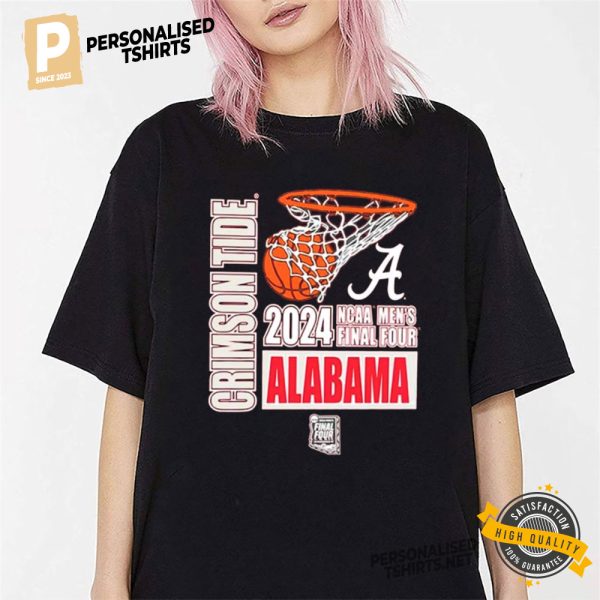 The Final Four 2024 Champion Alabama Crimson Tide Basketball Shirt 1