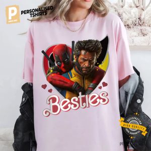 Besties Deadpool And Wolverine Funny Marvel Shirt 1