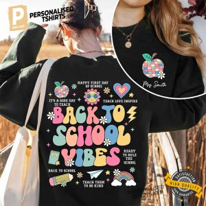 Customized Teacher Back To School Teaching Season Two Sided Shirt 2