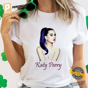 Katy Perry Purple Hair Portrait Shirt 1